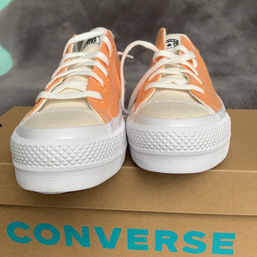 CONVERSE CTAS LIFT OX FUEL ORANGE/WHITE WMNS - Picture 11 of 15